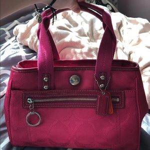 Pink coach purse